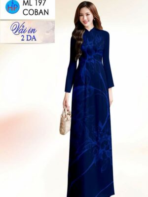 Vai Ao Dai Hoa In 4D Doc Dao AD ML197