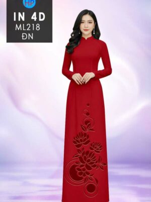 Vai Ao Dai Hoa In 4D Thu Hut AD ML218