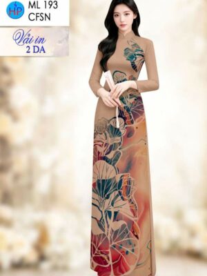 Vai Ao Dai Hoa Sen Vua Ra AD ML193