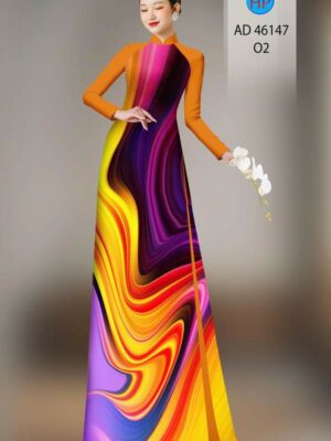 Vai Ao Dai Hoa Van Doc Dao AD 46147