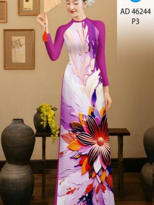 1778117700 89 Vai Ao Dai Hoa In 3D Vua Ra AD 46244