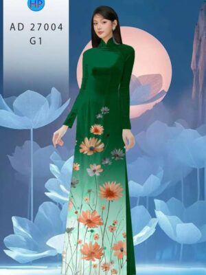 Vai Ao Dai Hoa Cuc Moi Ra AD 27004