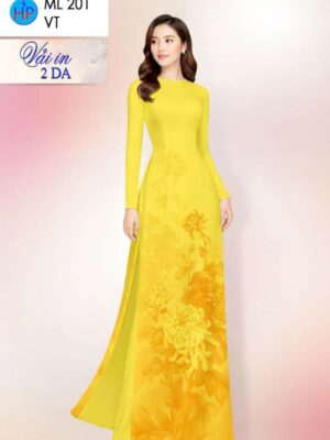Vai Ao Dai Hoa Cuc Vua Ra AD ML201