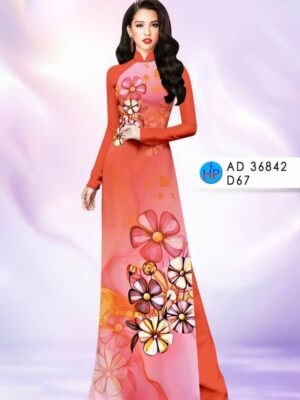 Vai Ao Dai Hoa In 3D Kieu Moi AD 36842