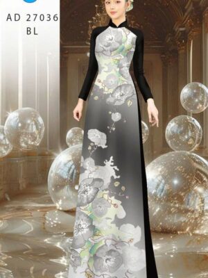 Vai Ao Dai Hoa In 3D Moi Ra AD 27036