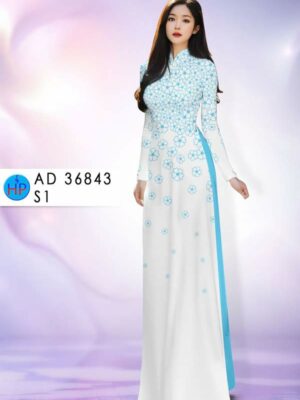 Vai Ao Dai Hoa In 3D Thiet Ke 2026 AD