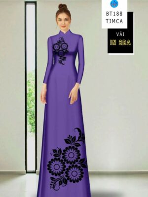 Vai Ao Dai Hoa In 4D Thu Hut AD BT188