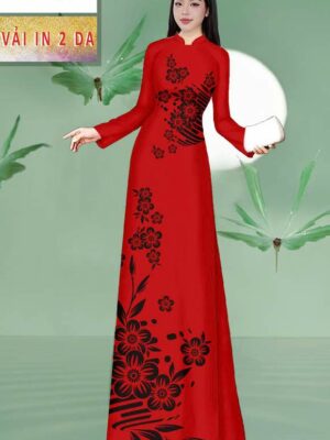 Vai Ao Dai Hoa In 4D Thu Hut AD MT190
