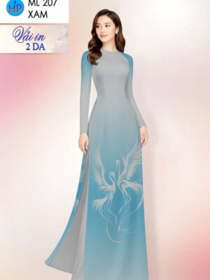 Vai Ao Dai In 2 Da Vua Ra AD ML207