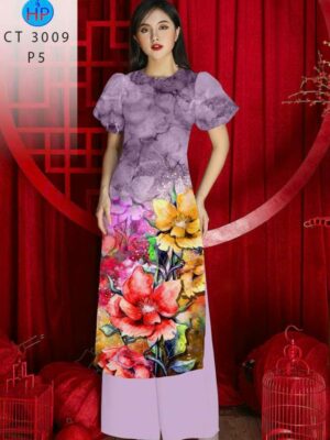 1780451685 734 Vai Ao Dai Hoa In 3D Sang Trong AD 3009