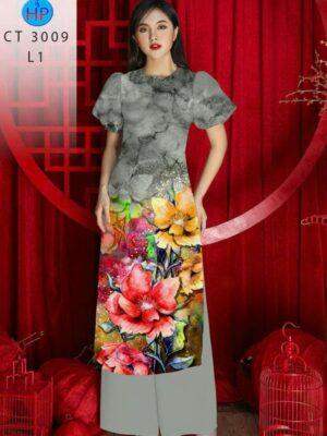 1780451685 967 Vai Ao Dai Hoa In 3D Sang Trong AD 3009