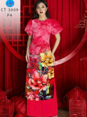 1780451686 605 Vai Ao Dai Hoa In 3D Sang Trong AD 3009