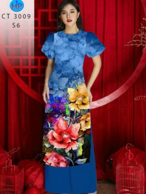 1780451686 620 Vai Ao Dai Hoa In 3D Sang Trong AD 3009