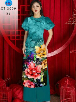 1780451686 648 Vai Ao Dai Hoa In 3D Sang Trong AD 3009