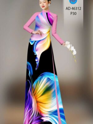 1780559590 234 Vai Ao Dai Hoa In 3D Sang Trong AD 46312