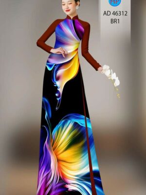 1780559590 695 Vai Ao Dai Hoa In 3D Sang Trong AD 46312