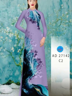 1782101771 36 Vai Ao Dai Hoa In 3D Sang Trong AD 27142