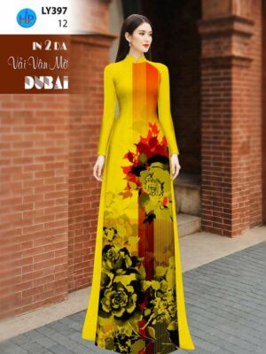 Vai Ao Dai Hoa Hong 4D Thu Hut AD LY397