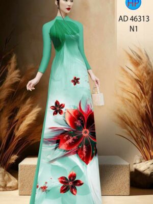 Vai Ao Dai Hoa In 3D Doc Dao AD 46313