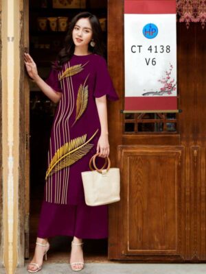 Vai Ao Dai Hoa In 3D Kieu Moi AD CT4138
