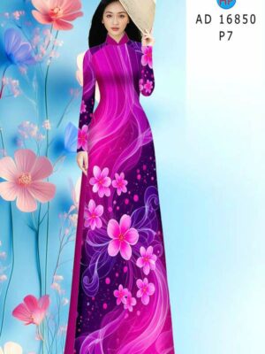 Vai Ao Dai Hoa In 3D Moi Ra AD 16850