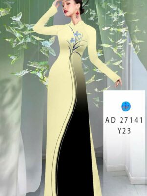 Vai Ao Dai Hoa In 3D Thiet Ke 2026 AD