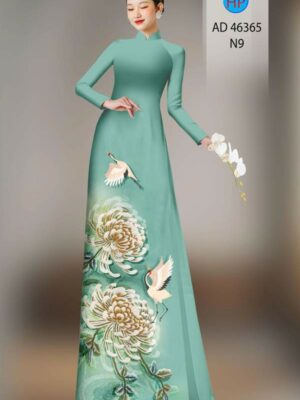 Vai Ao Dai Hoa In 3D Thu Hut AD 46365