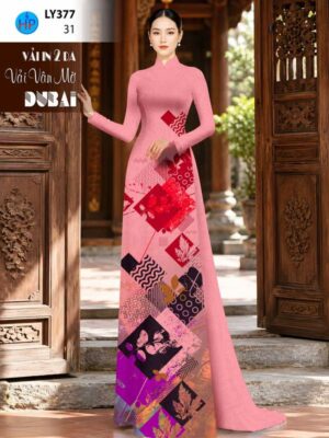 Vai Ao Dai Hoa Van Doc Dao AD LY377