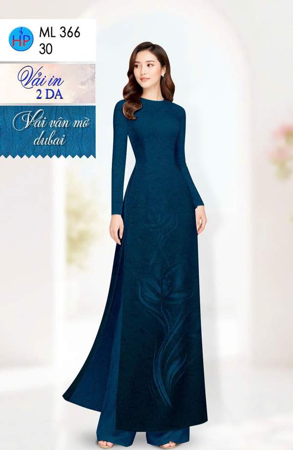Vải Áo Dài Hoa in 4D Mới Ra AD ML366 1 Vai Ao Dai Hoa in 4D Moi Ra AD ML366