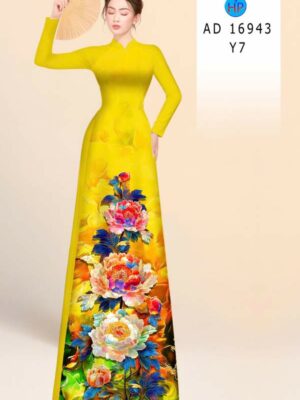 Vải Áo Dài Hoa Cẩm Chướng Sang Trọng AD 16943 22 1783649719 486 Vai Ao Dai Hoa Cam Chuong Sang Trong AD 16943