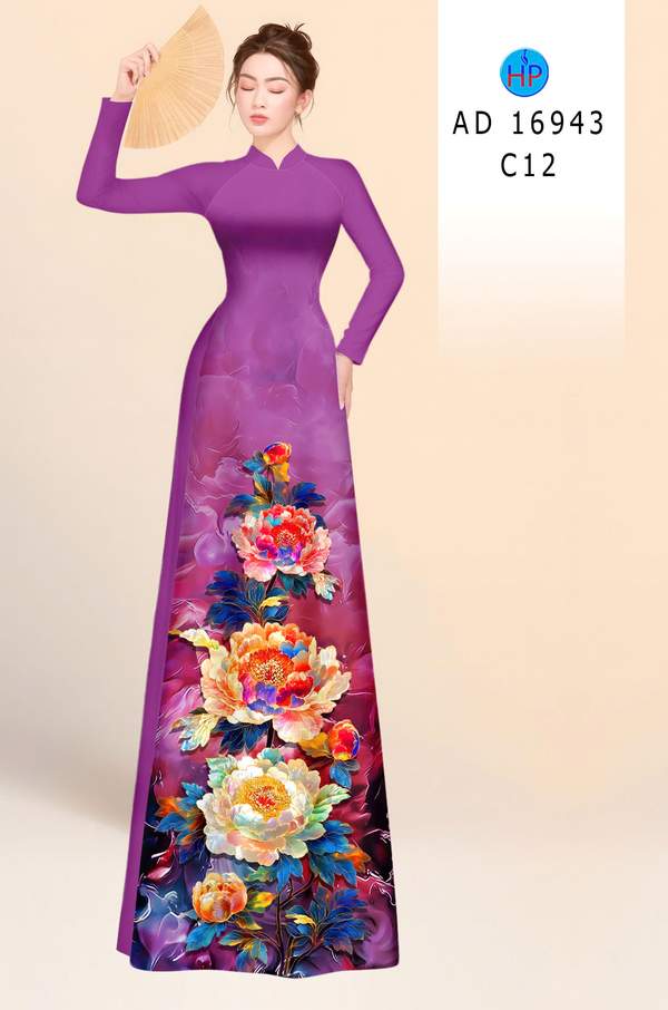 Vải Áo Dài Hoa Cẩm Chướng Sang Trọng AD 16943 6 1783649720 12 Vai Ao Dai Hoa Cam Chuong Sang Trong AD 16943