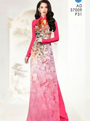 1784253505 954 Vai Ao Dai Hoa In 3D Sang Trong AD 37009