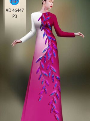 1785295090 239 Vai Ao Dai Hoa In 3D Sang Trong AD 46447