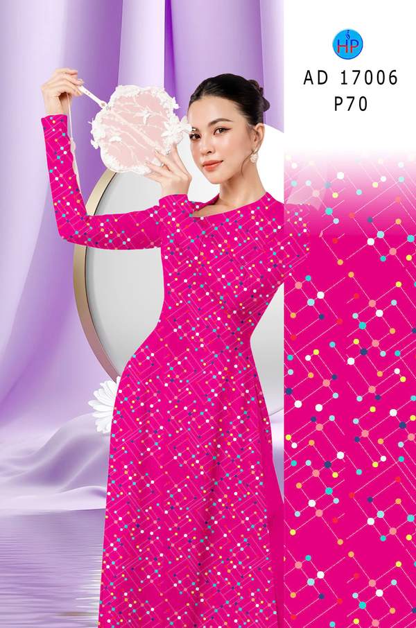 Vải Áo Dài Chấm Bi Độc Đáo AD 17006 8 1785466169 23 Vai Ao Dai Cham Bi Doc Dao AD 17006