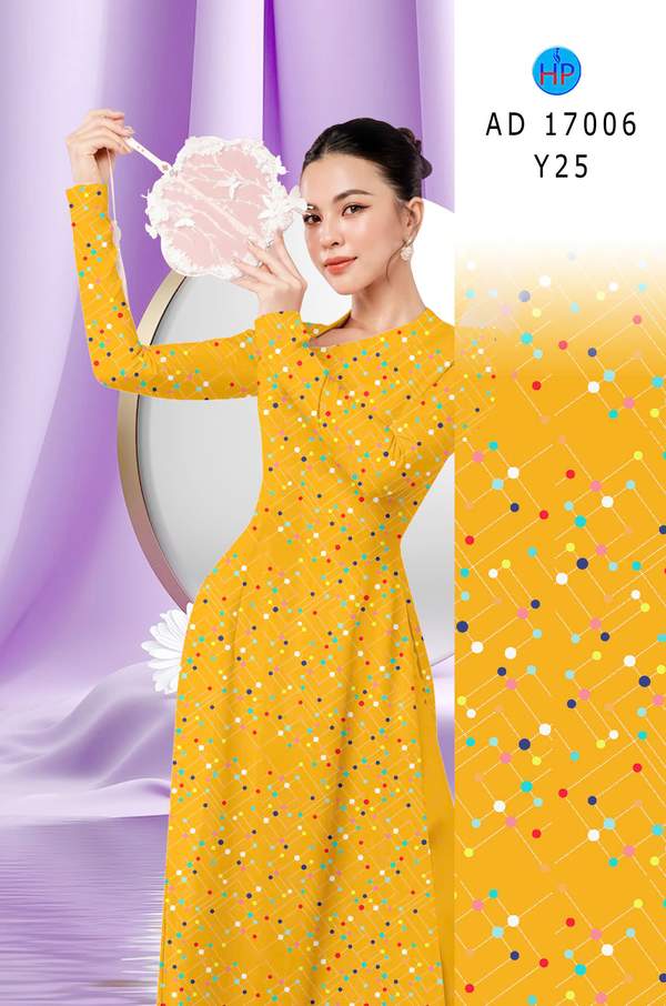 Vải Áo Dài Chấm Bi Độc Đáo AD 17006 6 1785466169 50 Vai Ao Dai Cham Bi Doc Dao AD 17006