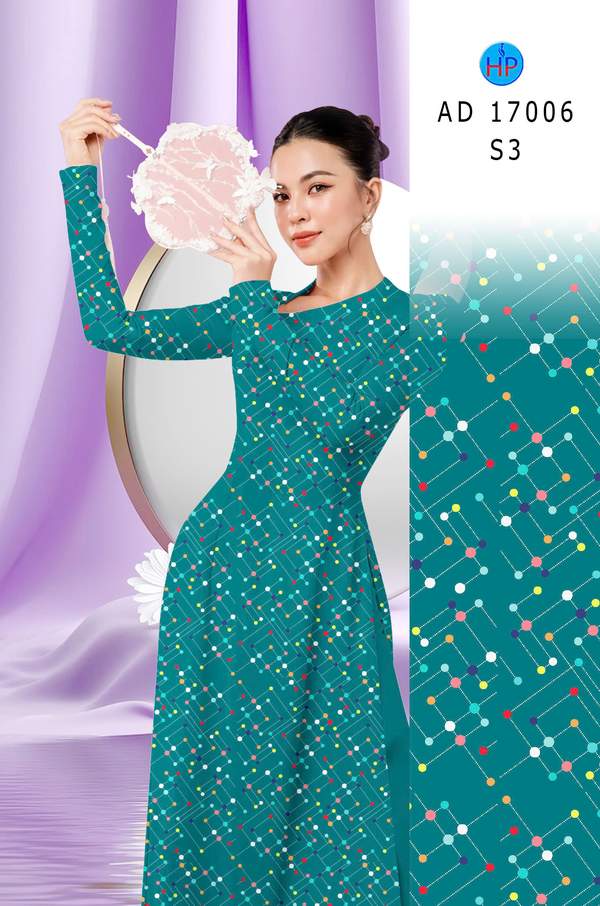 Vải Áo Dài Chấm Bi Độc Đáo AD 17006 3 1785466169 57 Vai Ao Dai Cham Bi Doc Dao AD 17006