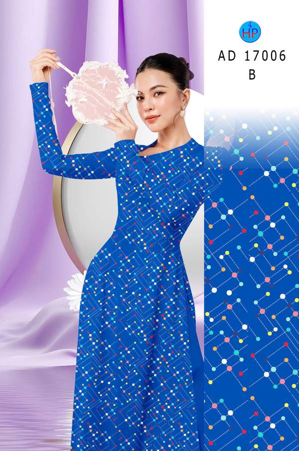 Vải Áo Dài Chấm Bi Độc Đáo AD 17006 7 1785466169 729 Vai Ao Dai Cham Bi Doc Dao AD 17006
