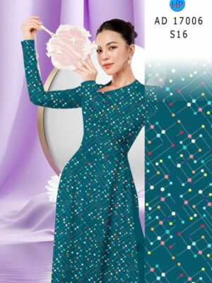 Vai Ao Dai Cham Bi Doc Dao AD 17006