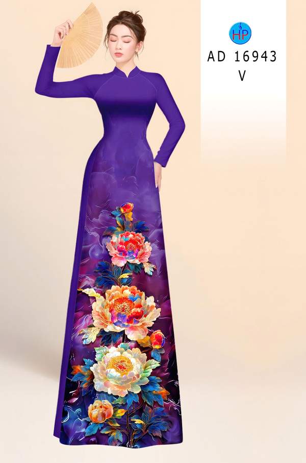 Vải Áo Dài Hoa Cẩm Chướng Sang Trọng AD 16943 1 Vai Ao Dai Hoa Cam Chuong Sang Trong AD 16943