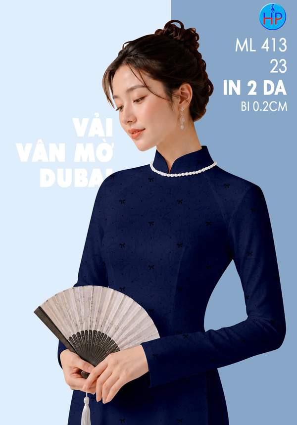 Vải Áo Dài Hoa Đều Mới Ra AD ML413 1 Vai Ao Dai Hoa Deu Moi Ra AD ML413