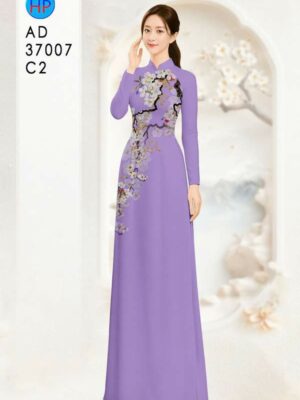 Vai Ao Dai Hoa In 3D Vua Ra AD 37007
