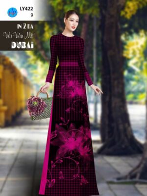 Vai Ao Dai In 4D Sang Trong AD LY422