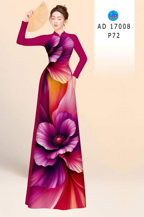 Vải Áo Dài Hoa In 3D Thu Hút AD 17008 9 1786347800 6 Vai Ao Dai Hoa In 3D Thu Hut AD 17008
