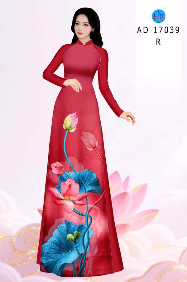 Vải Áo Dài Hoa Sen Mới Ra AD 17039 4 1786779191 382 Vai Ao Dai Hoa Sen Moi Ra AD 17039