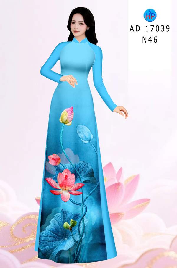 Vải Áo Dài Hoa Sen Mới Ra AD 17039 11 1786779192 123 Vai Ao Dai Hoa Sen Moi Ra AD 17039