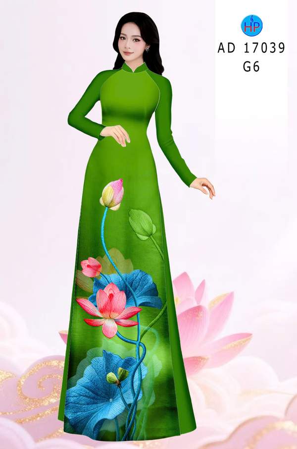 Vải Áo Dài Hoa Sen Mới Ra AD 17039 7 1786779192 422 Vai Ao Dai Hoa Sen Moi Ra AD 17039