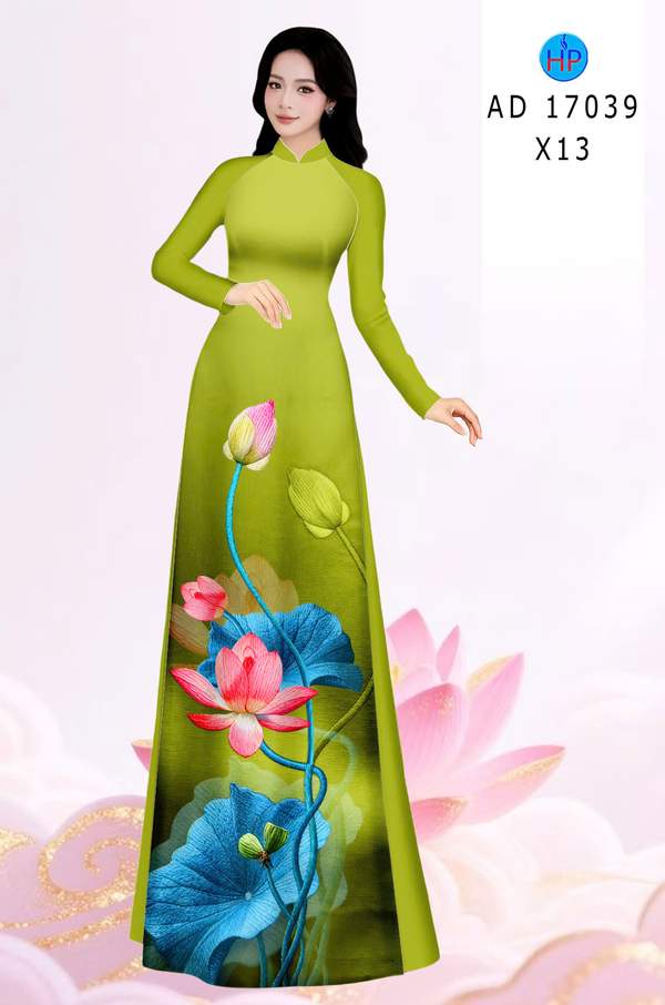 Vải Áo Dài Hoa Sen Mới Ra AD 17039 13 1786779193 372 Vai Ao Dai Hoa Sen Moi Ra AD 17039