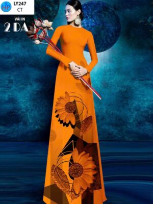 Vai Ao Dai Hoa Cuc Thu Hut AD LY247