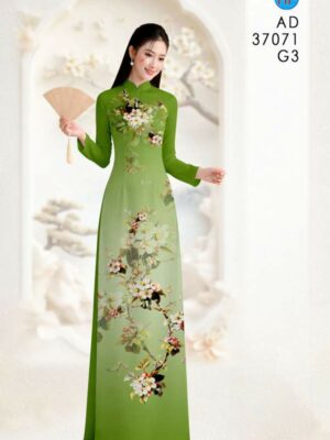 Vai Ao Dai Hoa Dao Vua Ra AD 37071