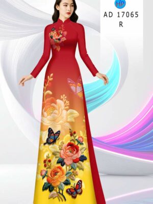 Vai Ao Dai Hoa Hong Thiet Ke 2026 AD 17065